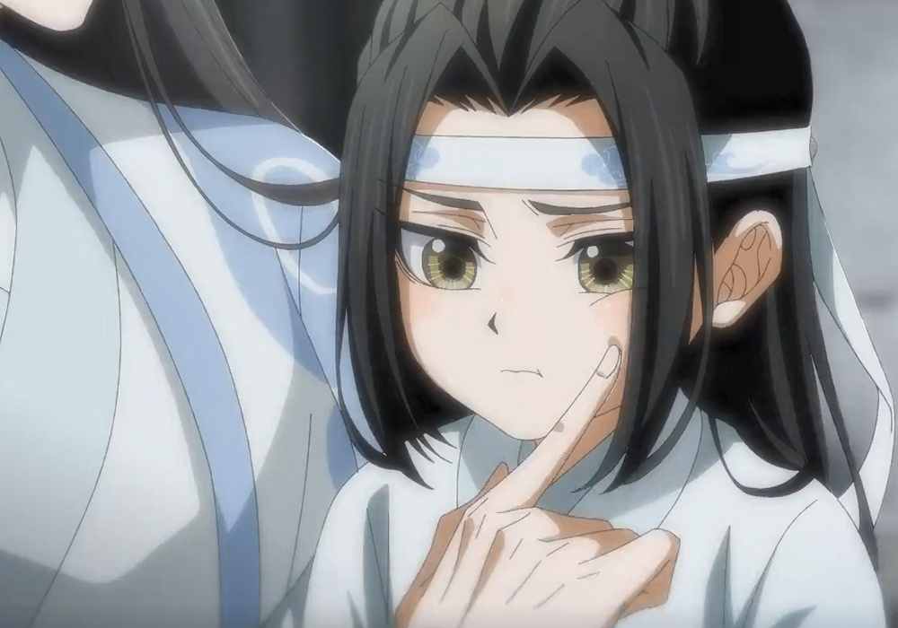 《魔道祖师》小蓝湛太可爱了,蓝色龙胆花很美,这里是血池剧情吗