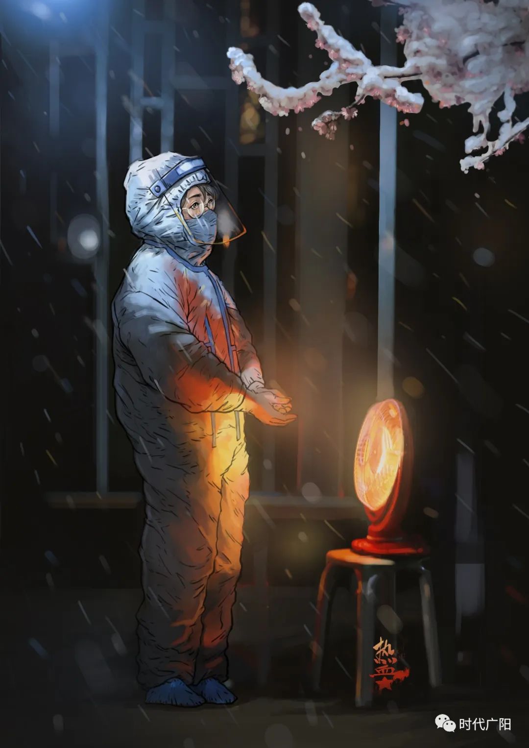【战疫情  广阳在行动】插画师用笔尖记录疫情下的温暖