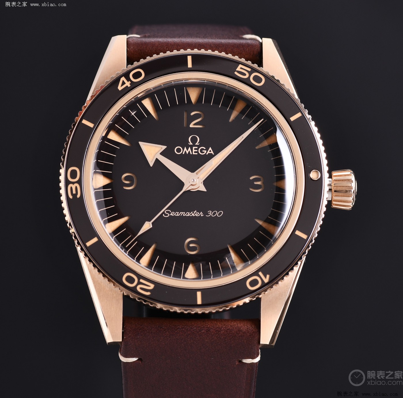 最具性价比的金表-欧米茄海马300青铜金手表