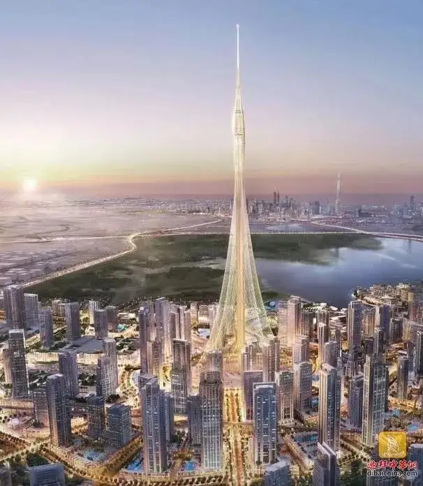 阿联酋迪拜目前正在建造未来全球最高塔——迪拜河塔