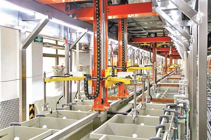 松岗电镀行业整治显成效 95%以上车间实现自动化生产