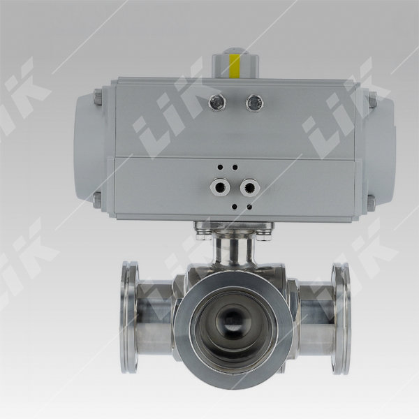 进口气动卫生级三通球阀-进口三通球阀