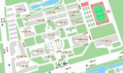 黄淮学院南区地图图片