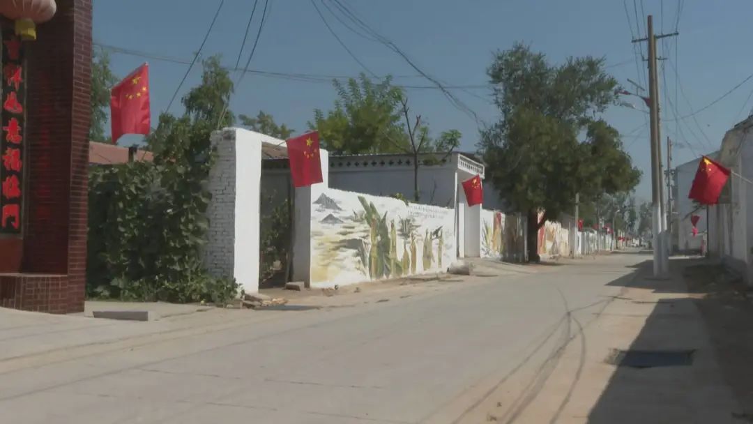 九女集镇:村里挂红旗 运动迎国庆