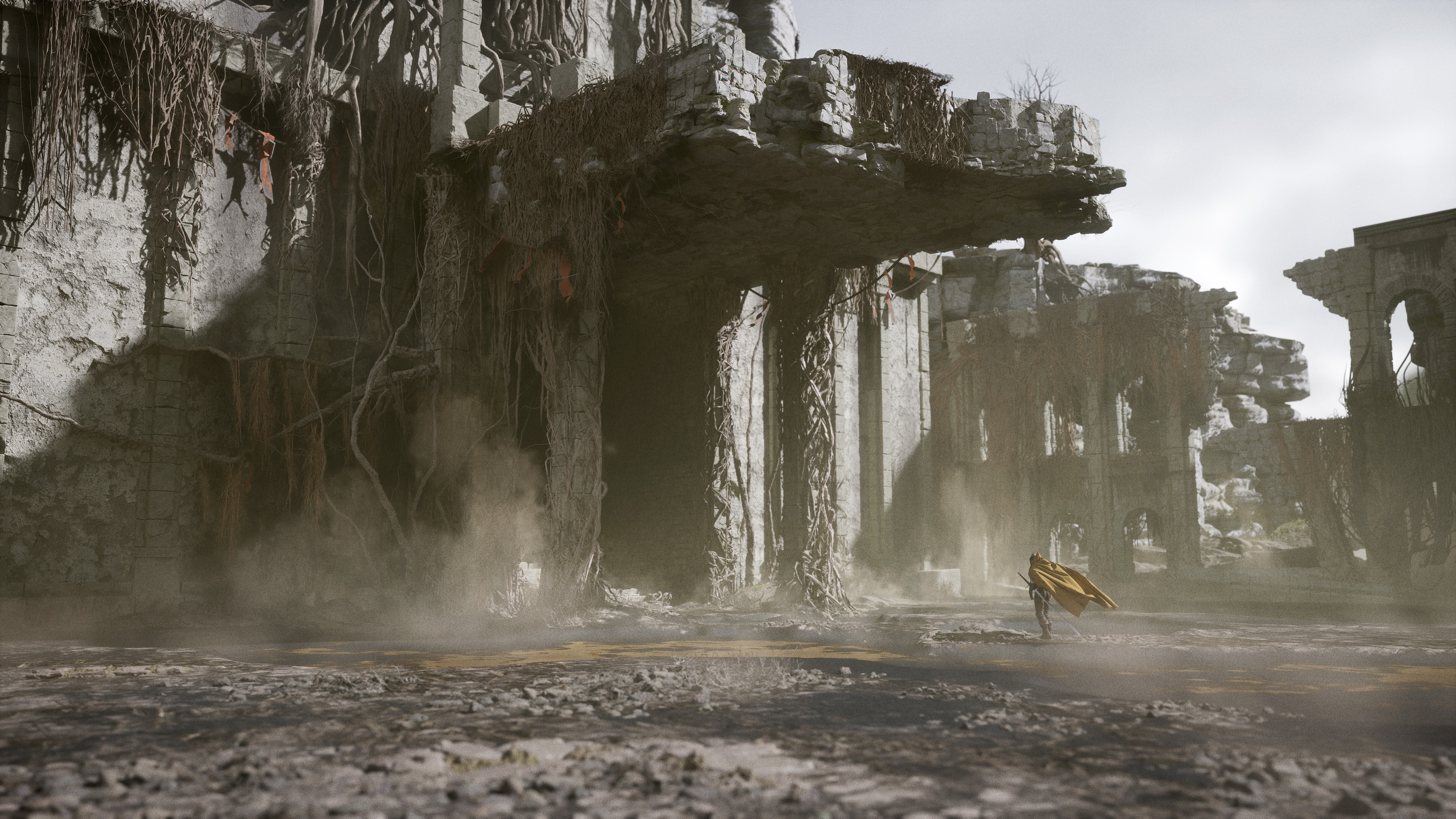 欣赏一组废墟系列场景插画作品!体会一下浓浓的末世风情!