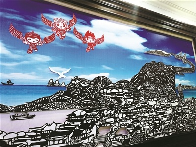 象山剪纸大师谢才华2000多幅作品迎亚运