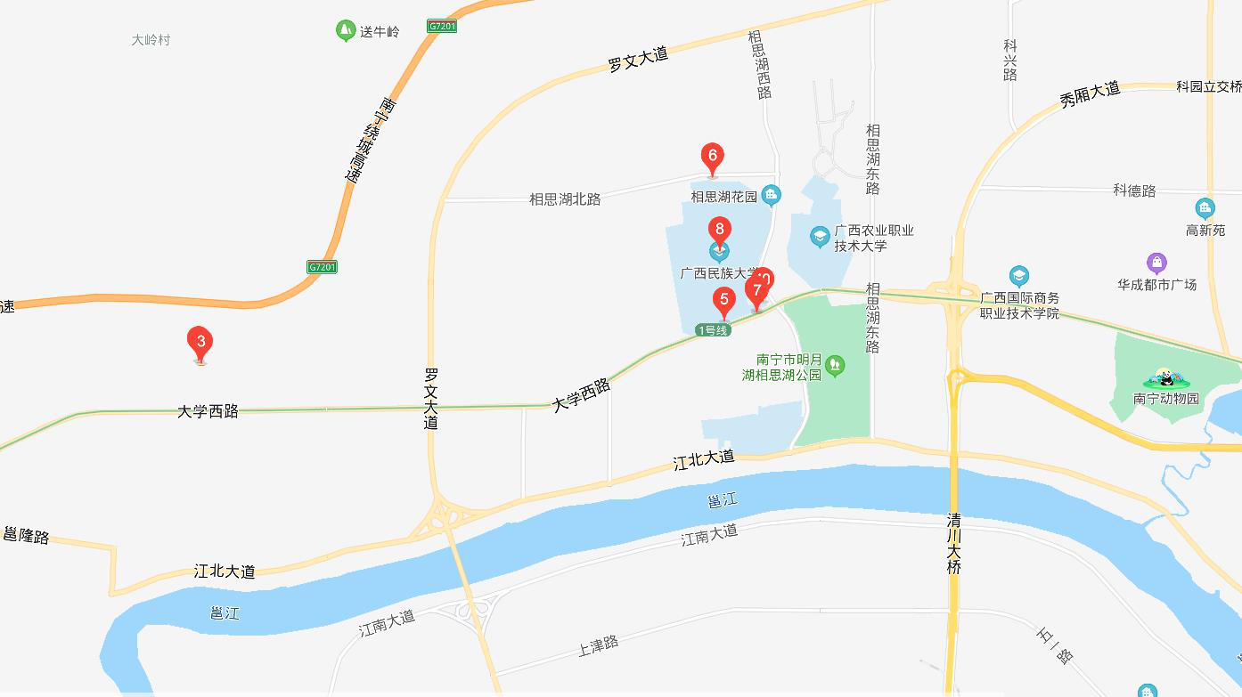 广西民族大学东区地图图片