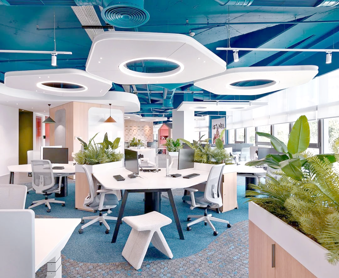 科技公司amadeus在土耳其的办公空间:时尚多元的混合工作新体验