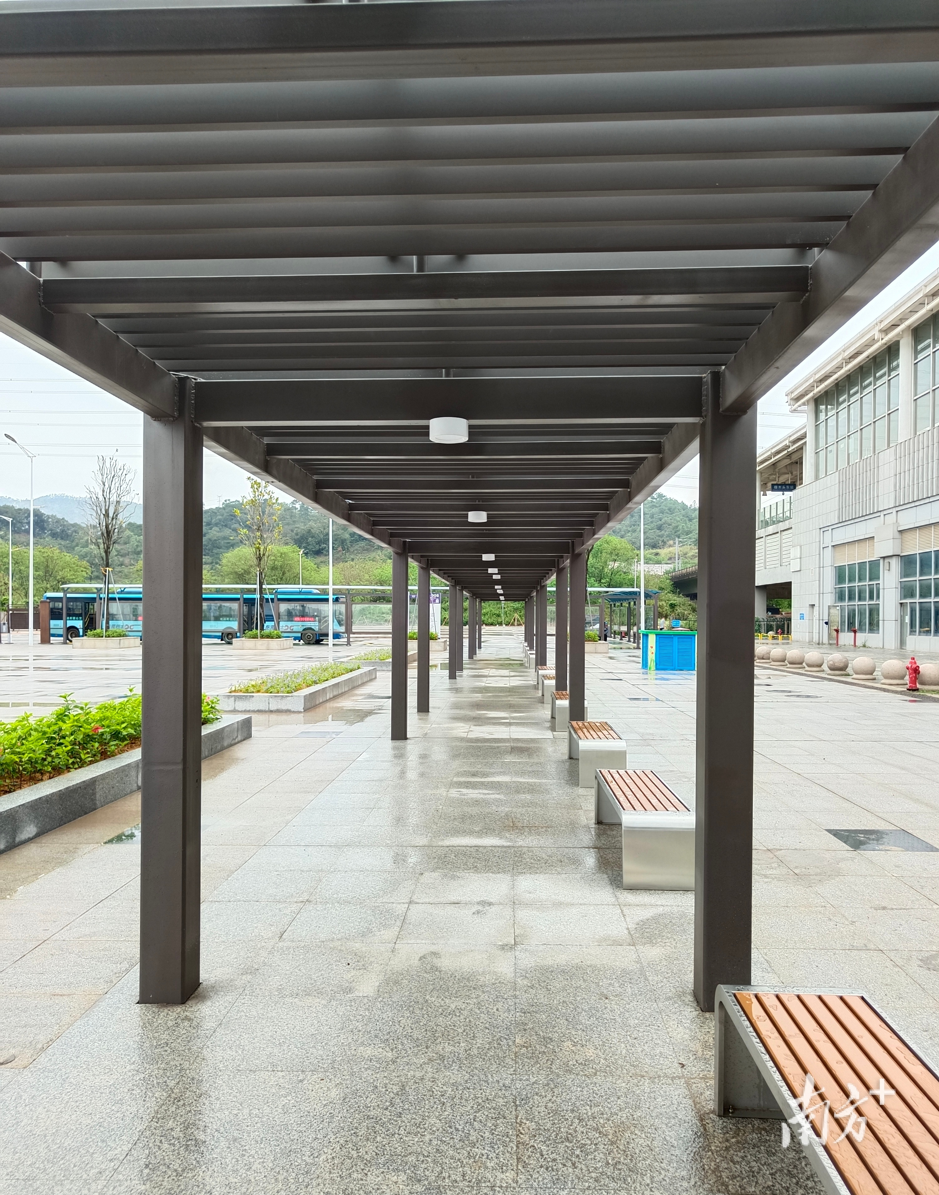 新建一条风雨连廊,莞惠城轨"樟木头东站"换新颜