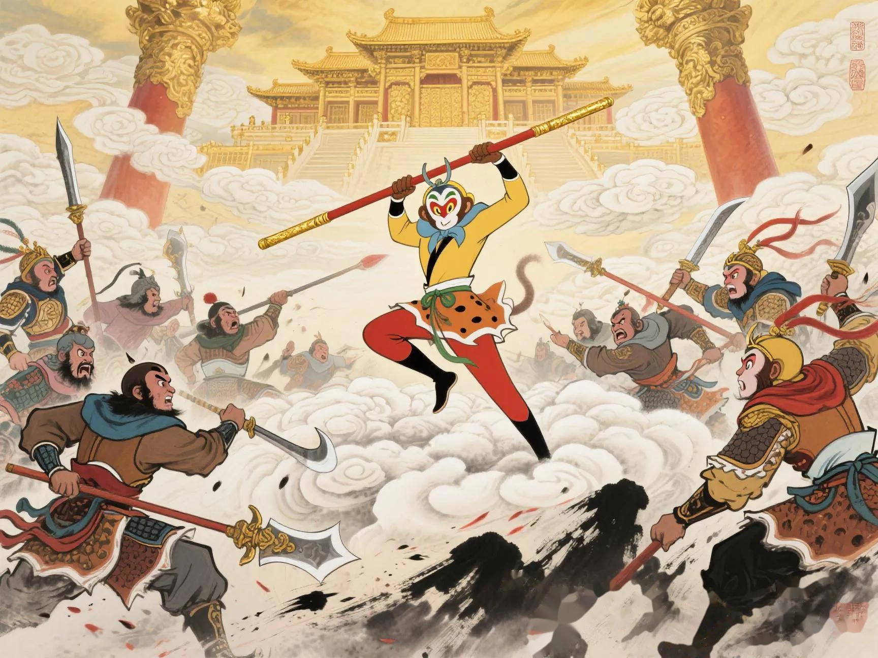 《西游记》:孙悟空石胎暗藏道教密码?数字玄机揭秘天庭布局