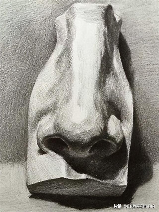 素描石膏鼻子如何快速入门?
