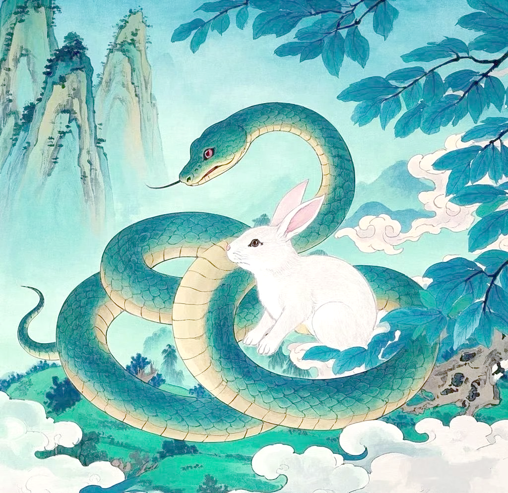 探索蛇年:蛇与兔的多样故事与寓意