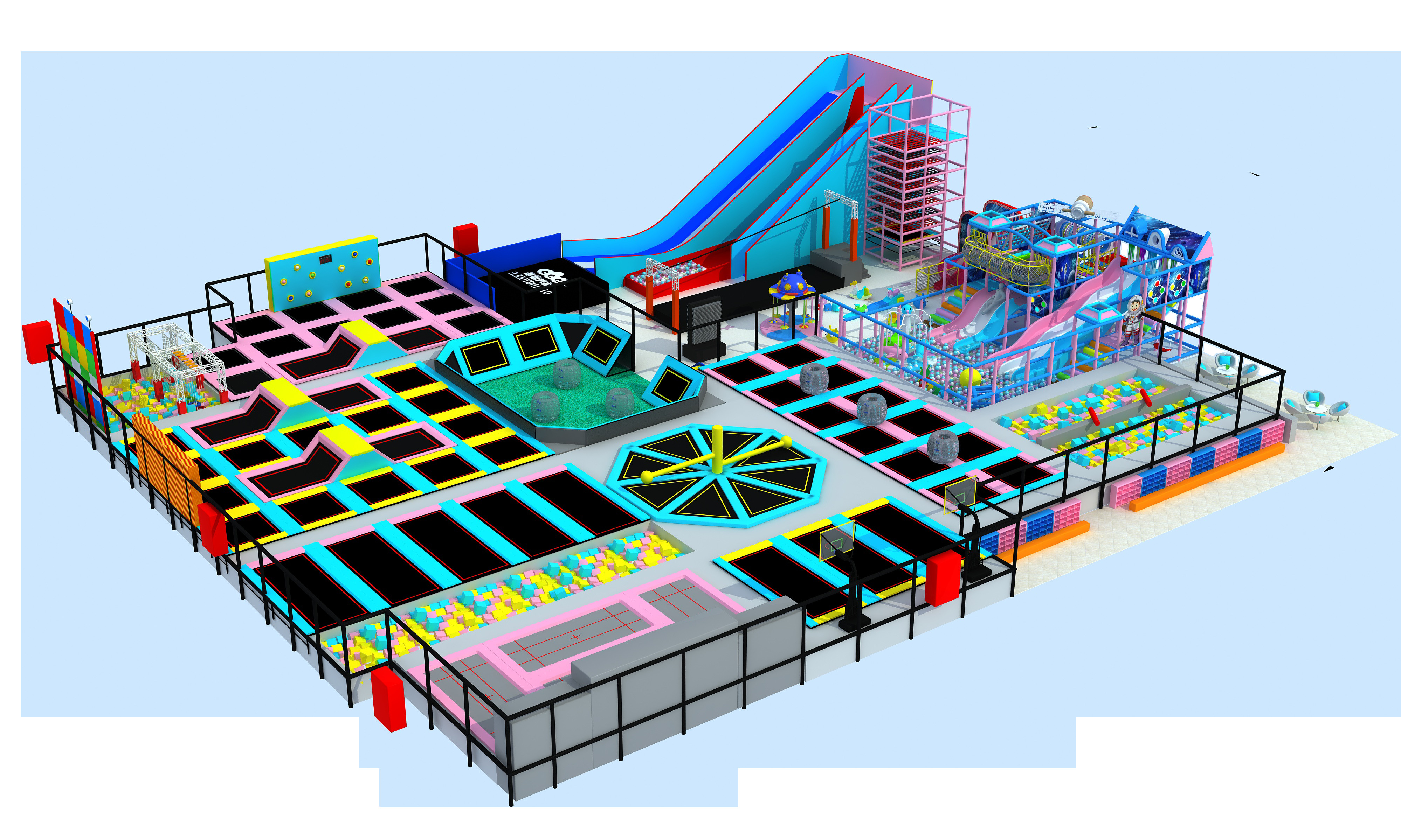 成都室内蹦床主题公园图片