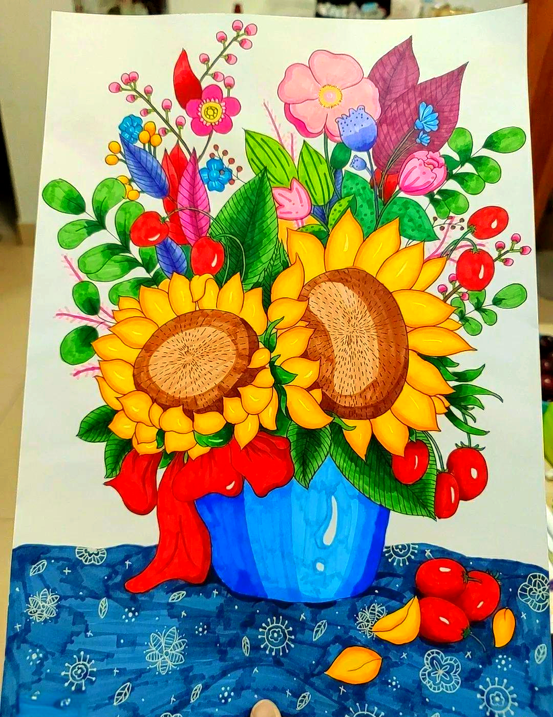 春天绘画的创意灵感与高级感范画,值得初学者临摹学习