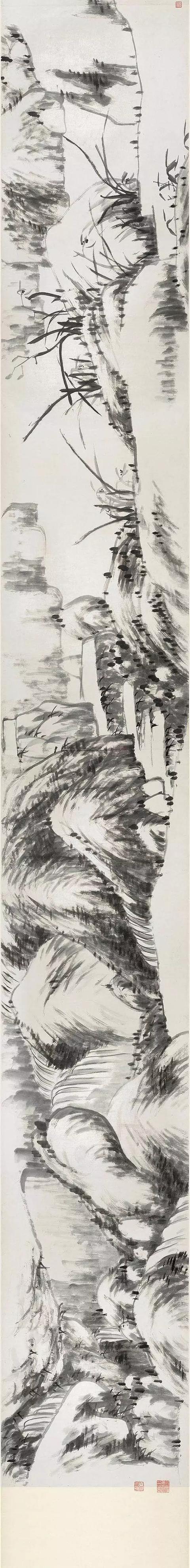 八大山人 最精美的高清大写意花鸟长卷欣赏