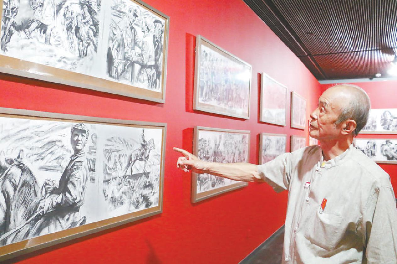 从油画《革命理想高于天》《而今迈步从头越》《遵义会议》,到连环画