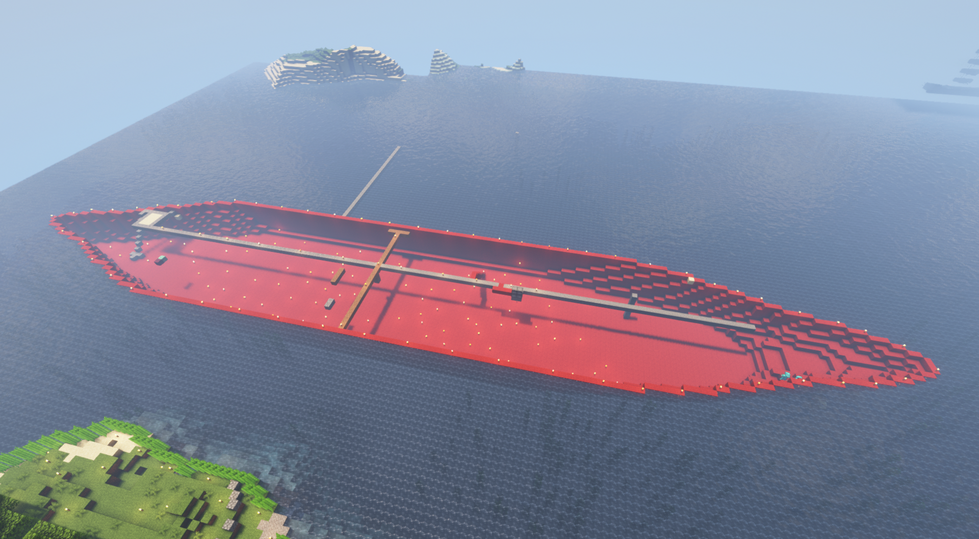 我的世界:玩家自制"岩浆船",终于实现了多年的"愿望"!