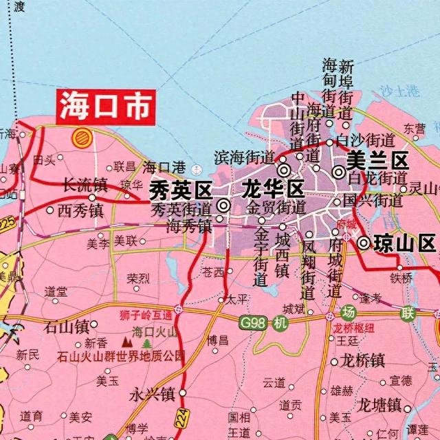 海口市建成区控制在355平方千米,城区往东跨江打造江东新区
