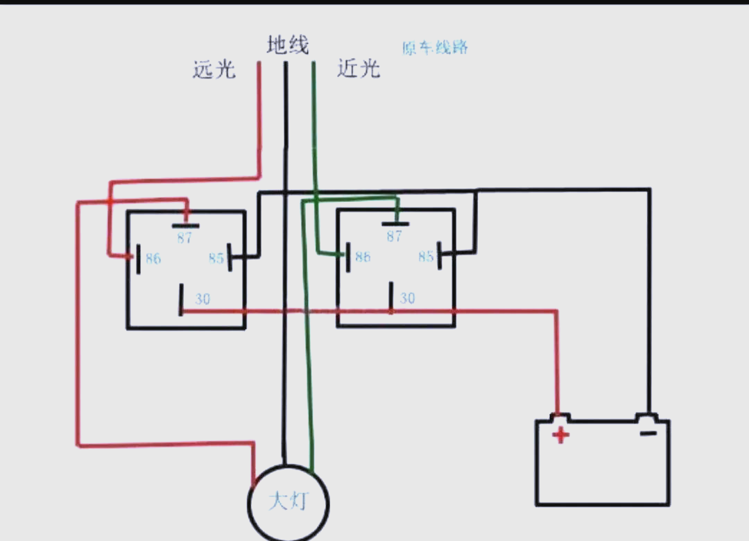 一,汽车继电器接线图解一,汽车继电器接线图解
