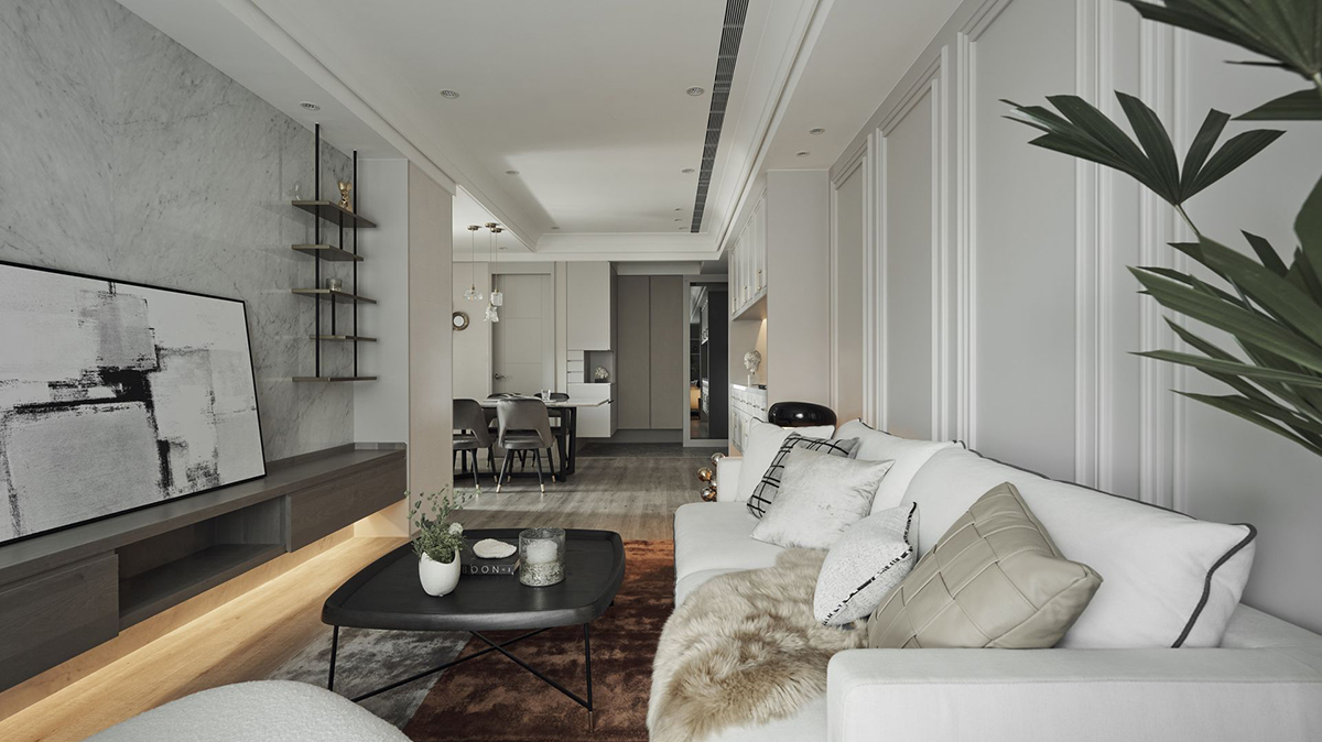 分享一个四口之家的杏色装修,显贵又不俗气,越看越舒服