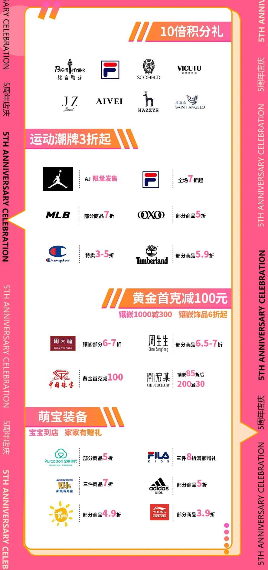 西城红场五周年庆!全场500 品牌2折后再享75团100!购物抽奥迪q5l