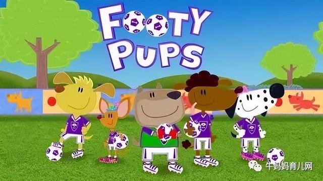 bbc足球題材動畫片:footy pups英文版1-2季外掛字幕,非常有趣