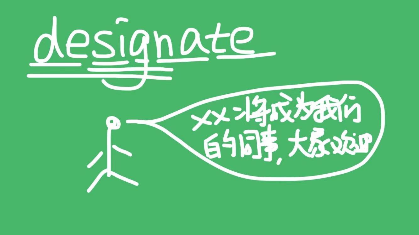 designate是什么意思?