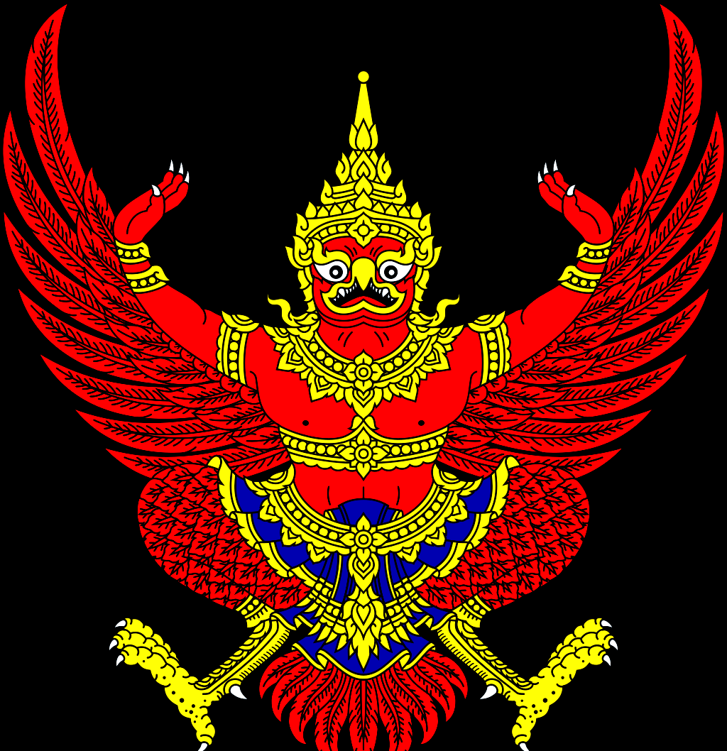 旗帜中央的蓝色长方形代表着王室,而两侧的红色条纹则象征着泰国人民