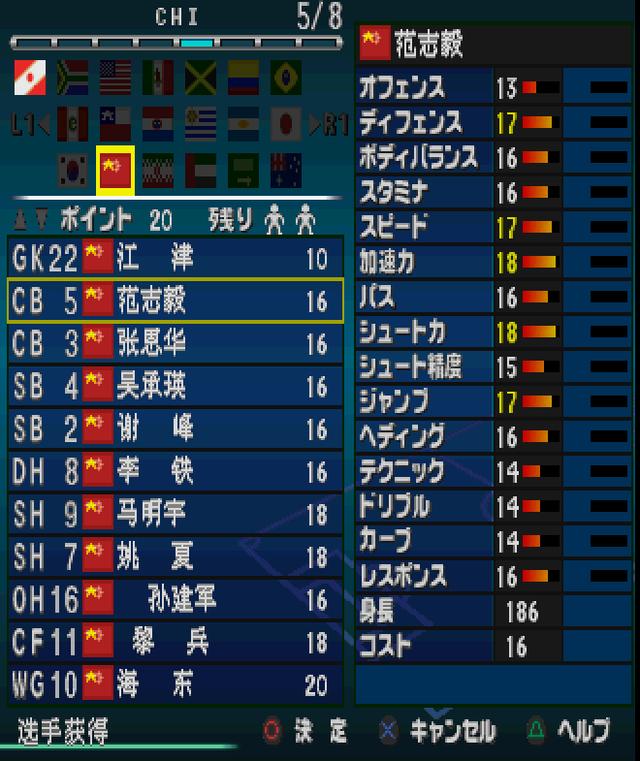 实况足球2000国足大佬范志毅,善守能攻,经常干翻日本队