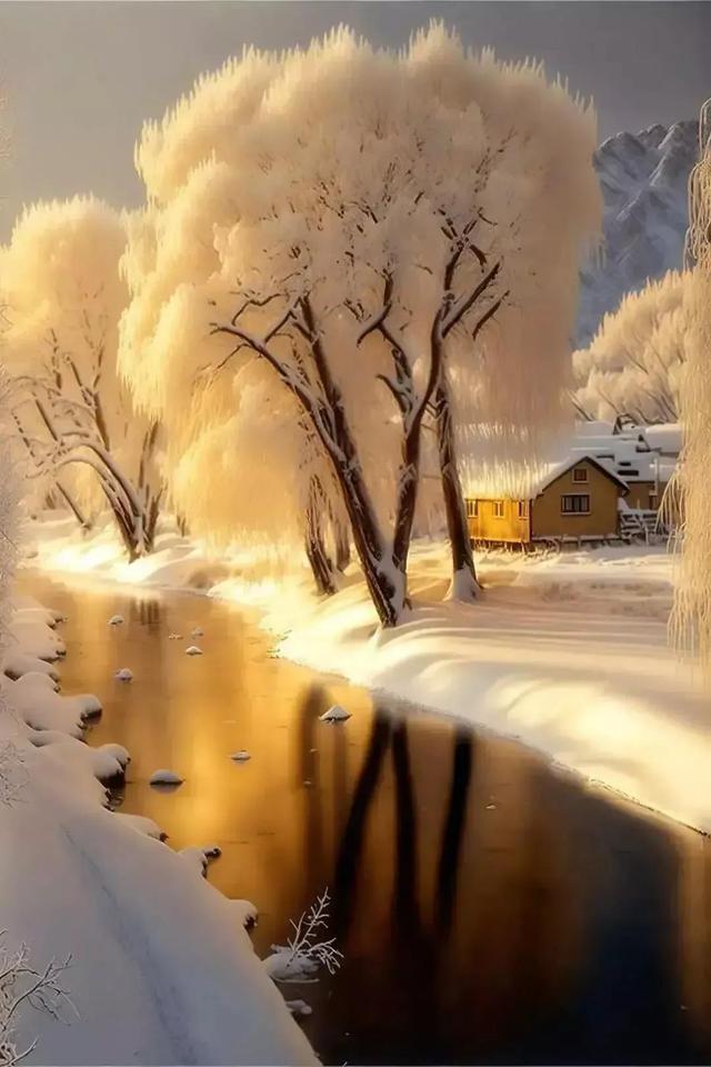 壁纸分享,凛冽的寒冬仿佛将整个世界都冻结了,冷峻而又孤寂