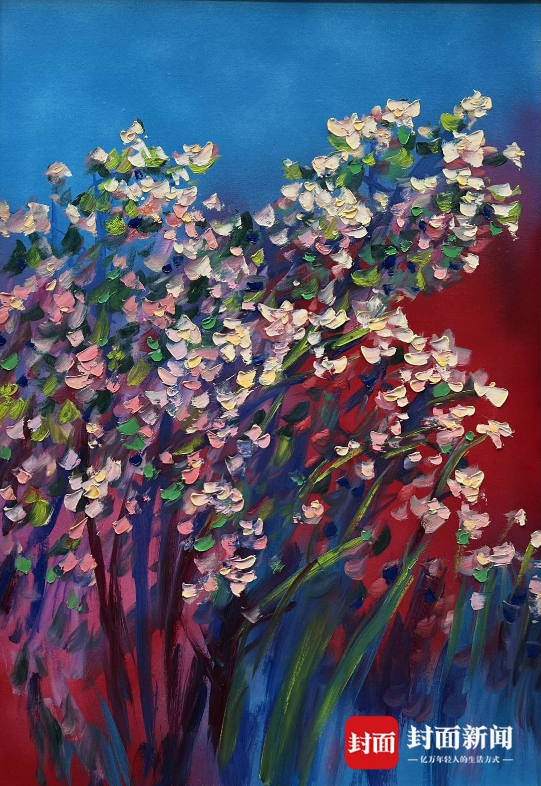 爱心像鲜花那样绽放 画家刘正兴新作致敬抗疫志愿者