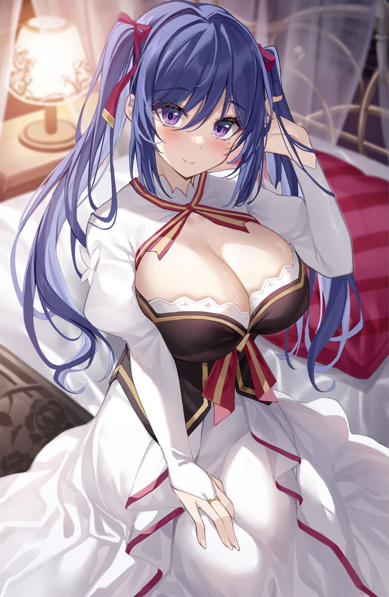 pixiv精选5期人气二次元美图 碧蓝如天 碧蓝档案 蓝头发 蓝发女子