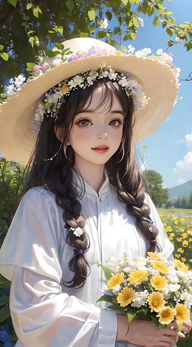 唯美壁纸〡花系女孩,让人一眼就心动