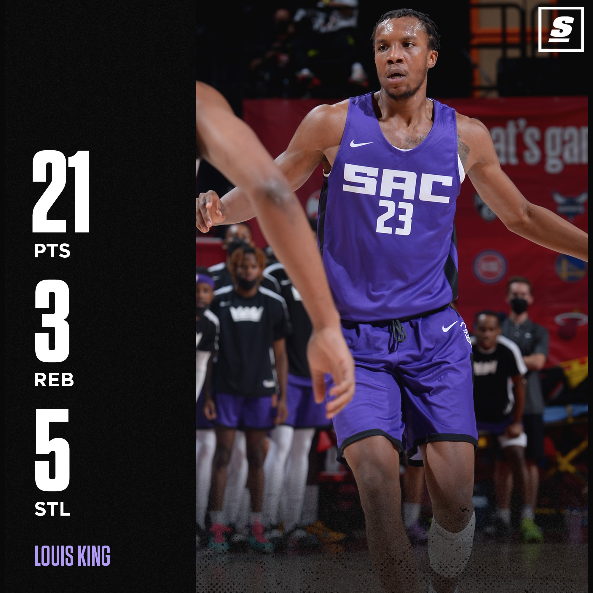 3叉戟51 7,国王狂胜绿军,夏联夺冠!路易斯金21 5,普理查德6 8