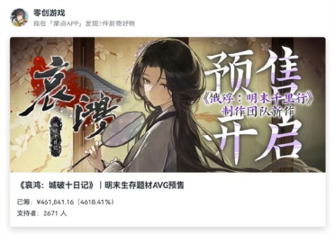 国产百万销量单机《饿殍》衍生之作《哀鸿：城破十日记》30分钟狂揽40万
