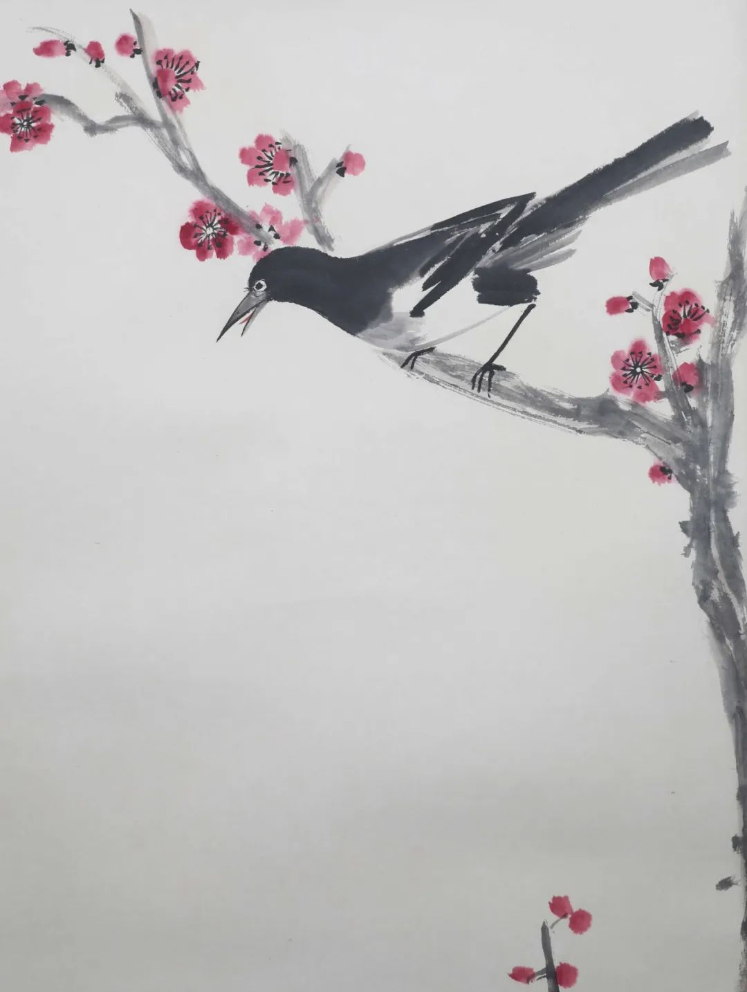 娄师白《双喜图》的欣赏与了解尺寸:53×101cm材质:纸本形式:立轴款识