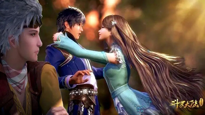 斗罗大陆:宁荣荣亲吻唐三很甜,第三位也太尴尬了!