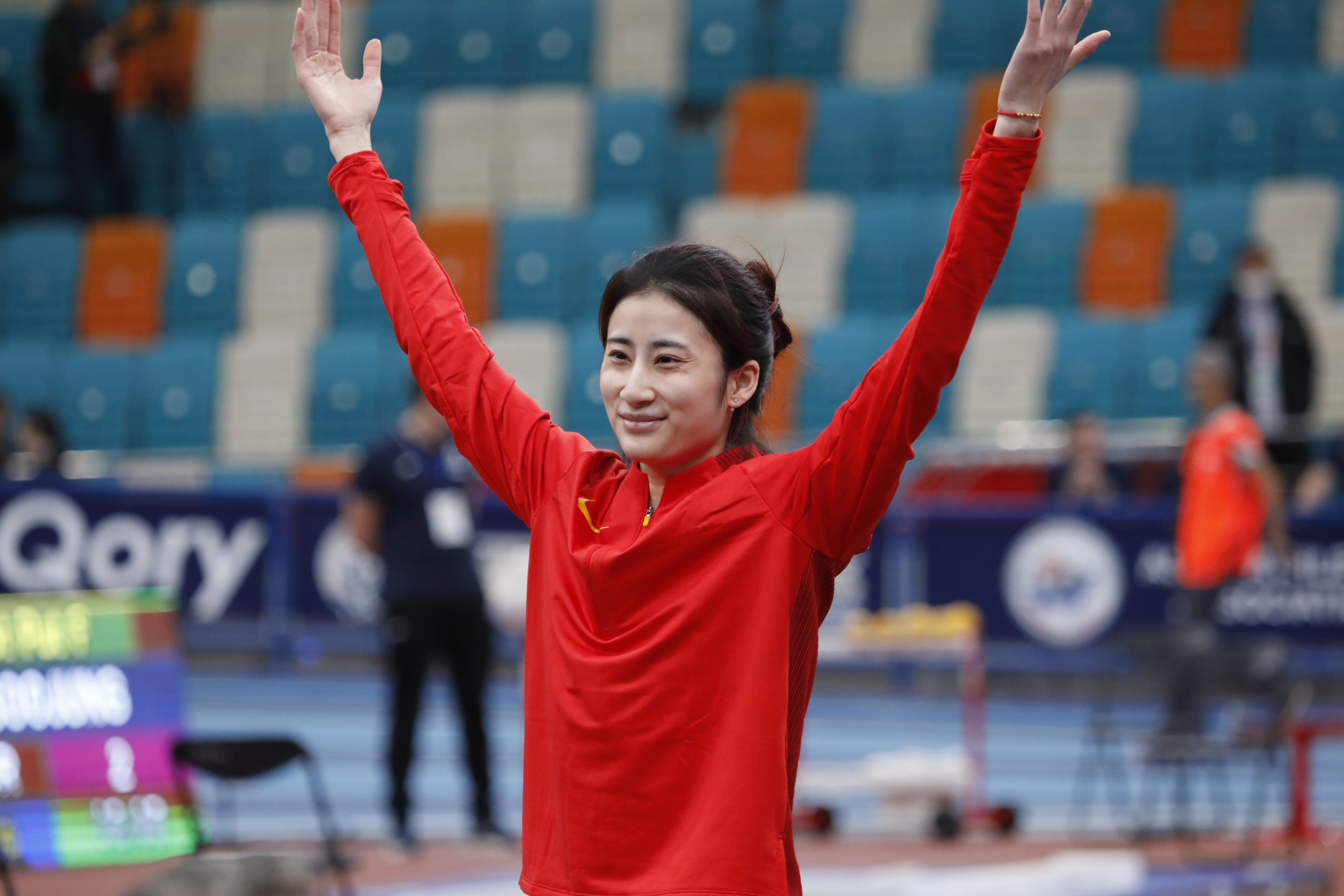 田径——室内亚锦赛:陈婷女子三级跳远摘铜