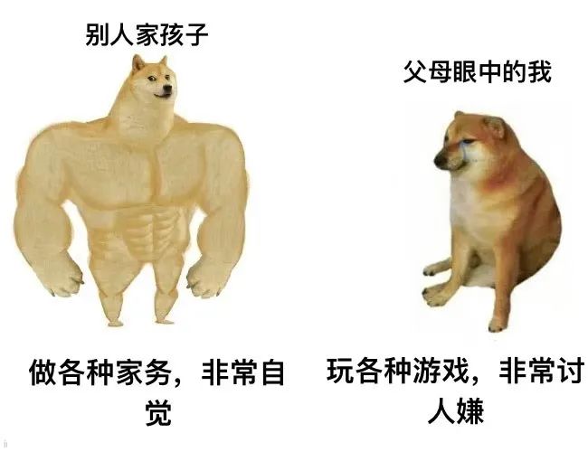 父母眼中的我和别人家的孩子