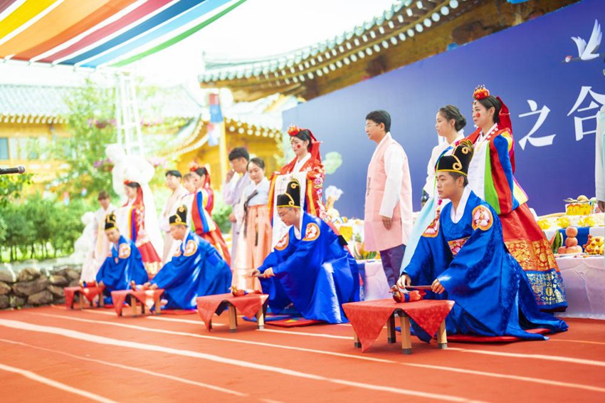 朝鲜族传统婚礼|延吉6对新人喜结良缘