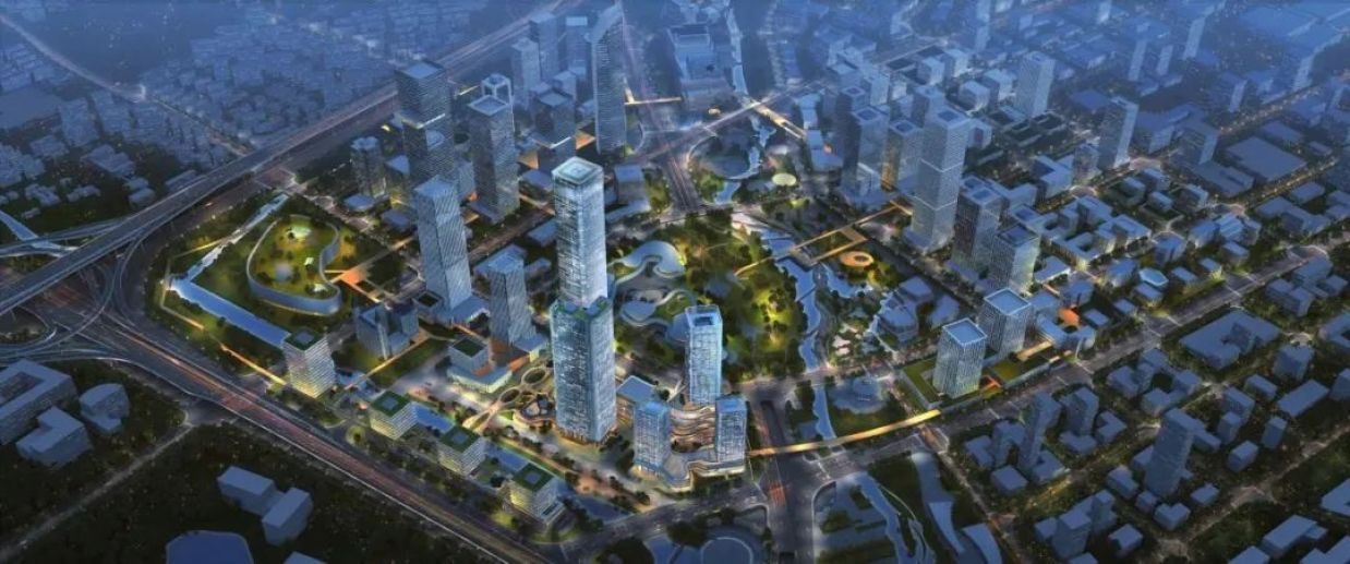 金桥副中心建设"进度条"再刷新,元中心一期t1塔楼结构封顶