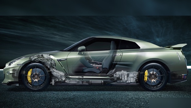 新一代日产gtr r36化身纯电超跑动力超保时捷taycan