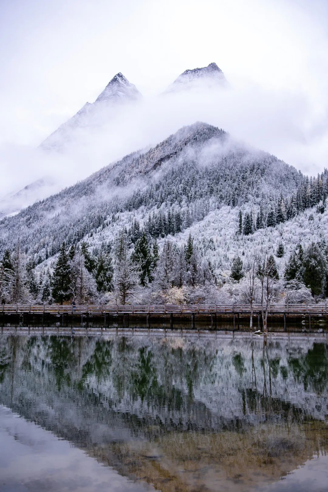 冬天的四姑娘山 少了份喧嚣,多了些静谧 只有暖阳与往日不曾见过的