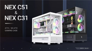 游戏帝国发布NEX C51/C31系列机箱：无立柱270°全景 黑白双色可选