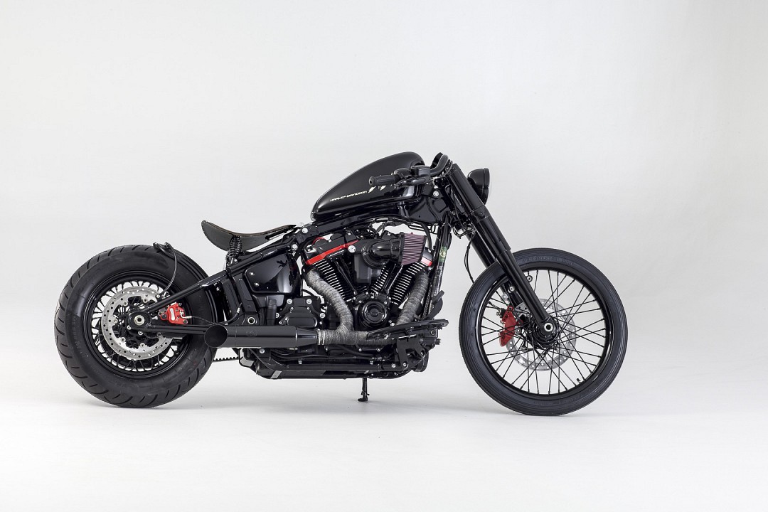 暴躁野牛 哈雷戴维森128hp big bobber
