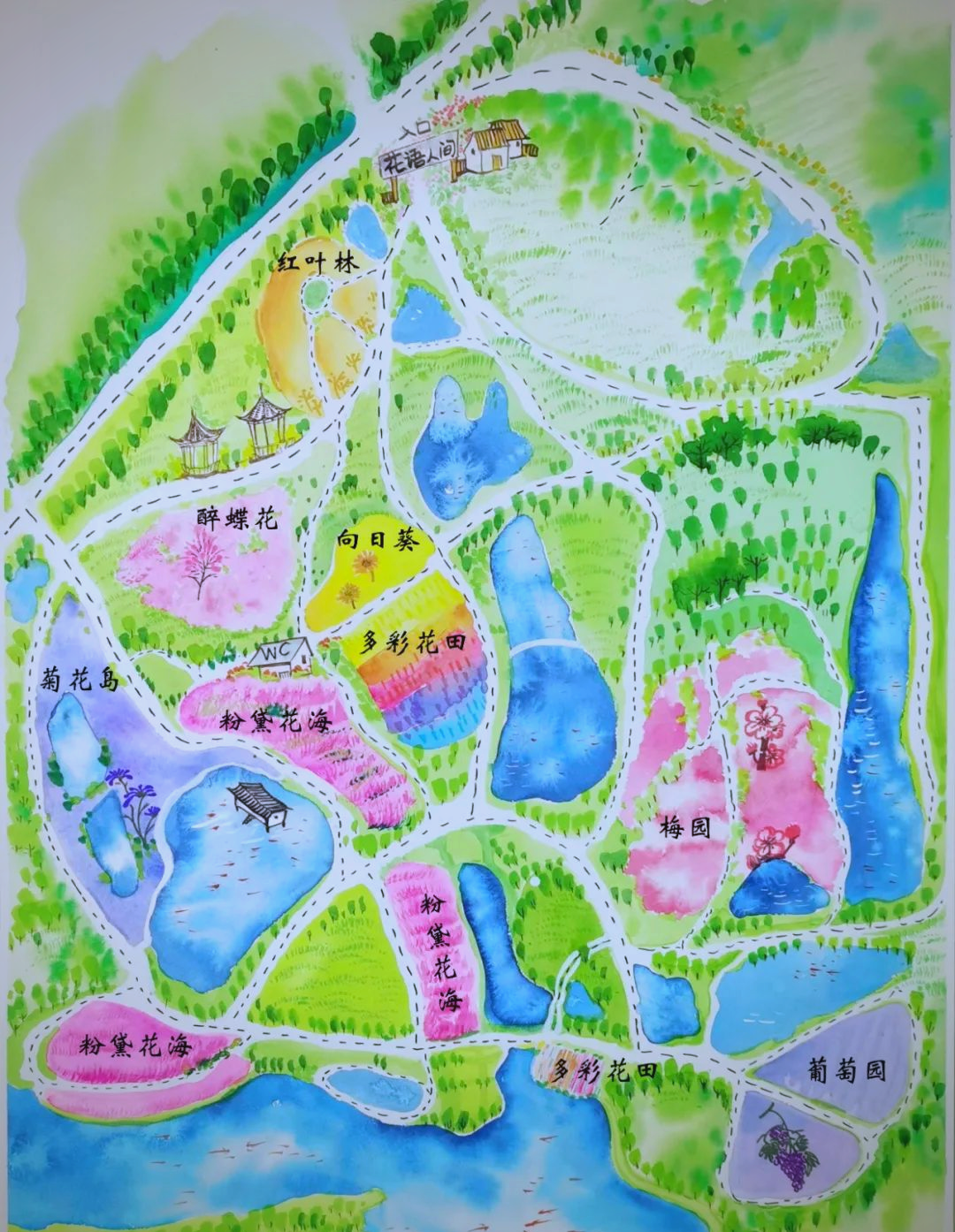 金秋时节,西海岸花语人间呈现多彩花海与亲子体验