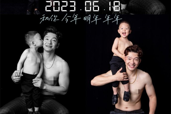 谢金父亲节晒照,尚筱菊评论成亮点,筱菊:这是我爷爷和他爸