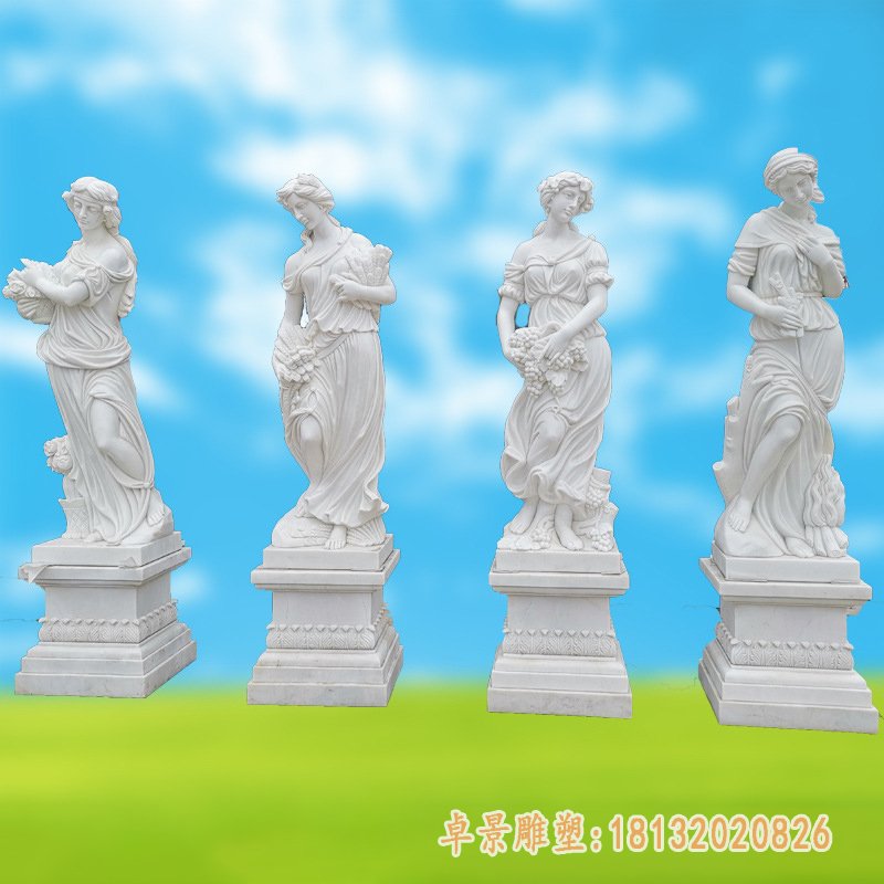 《四季的魔力:女神石雕的传奇》