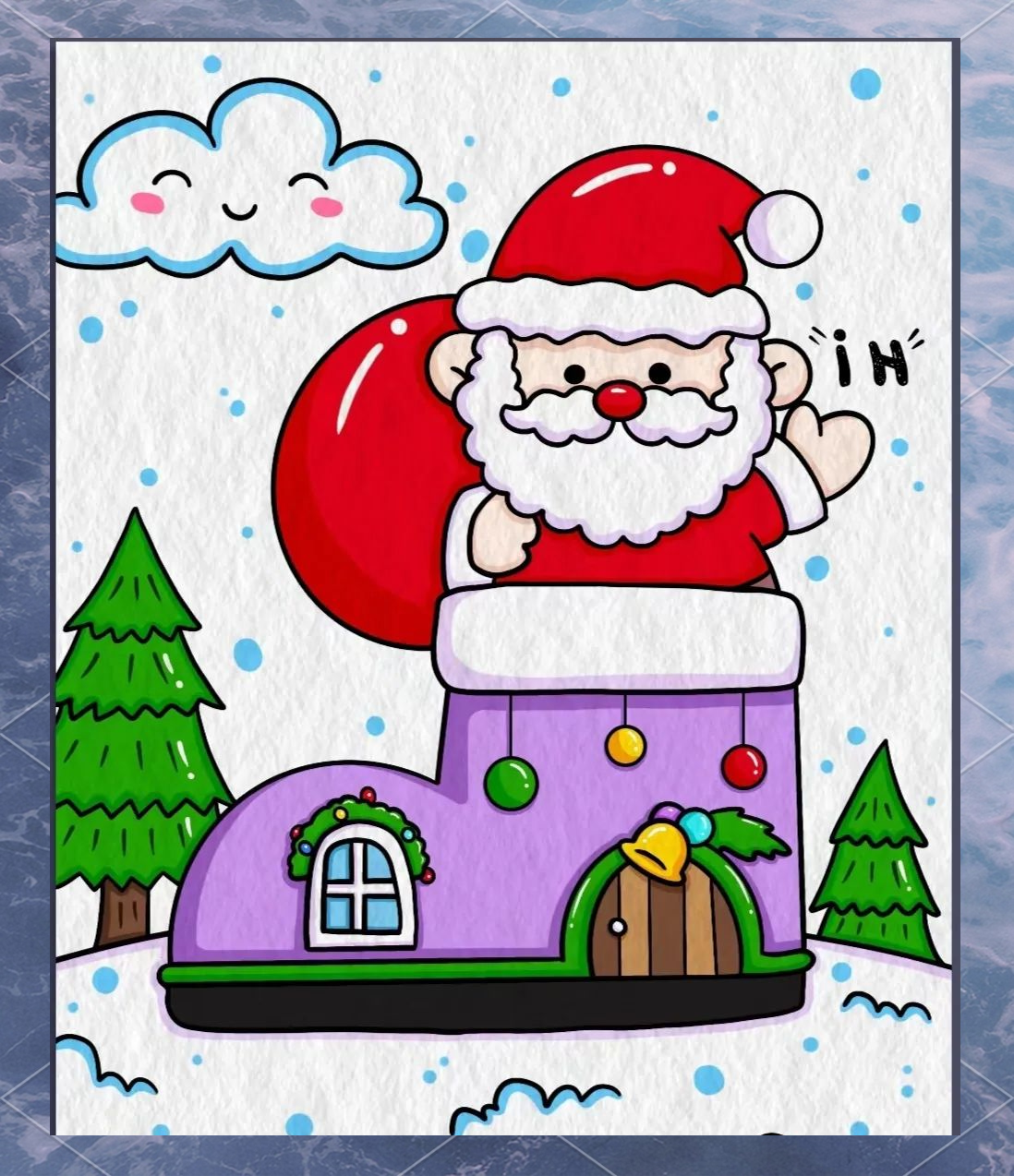 圣诞节主题的儿童画精选集