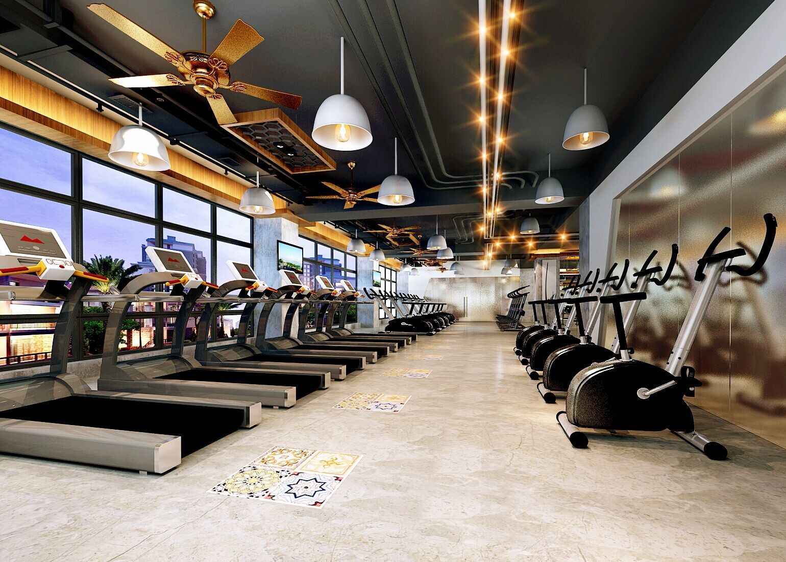 重庆健身房装修|健身房装修的注意事项|如何选择健身房装修风格